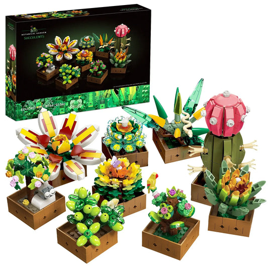 EDUCIRO Succulent Bonsai Building Blocks Set – 9PCS United States