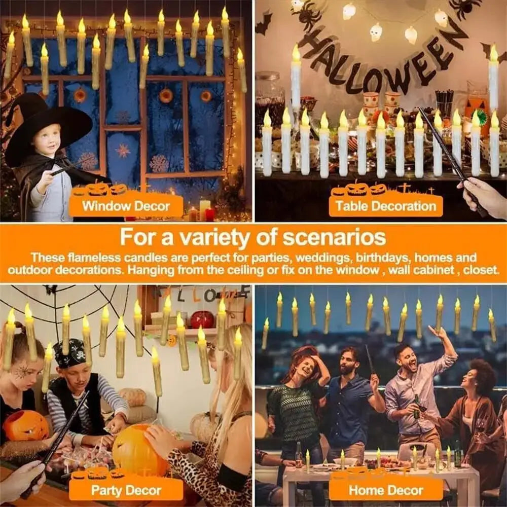 12PCS LED Floating Candles with Remote – Battery Operated