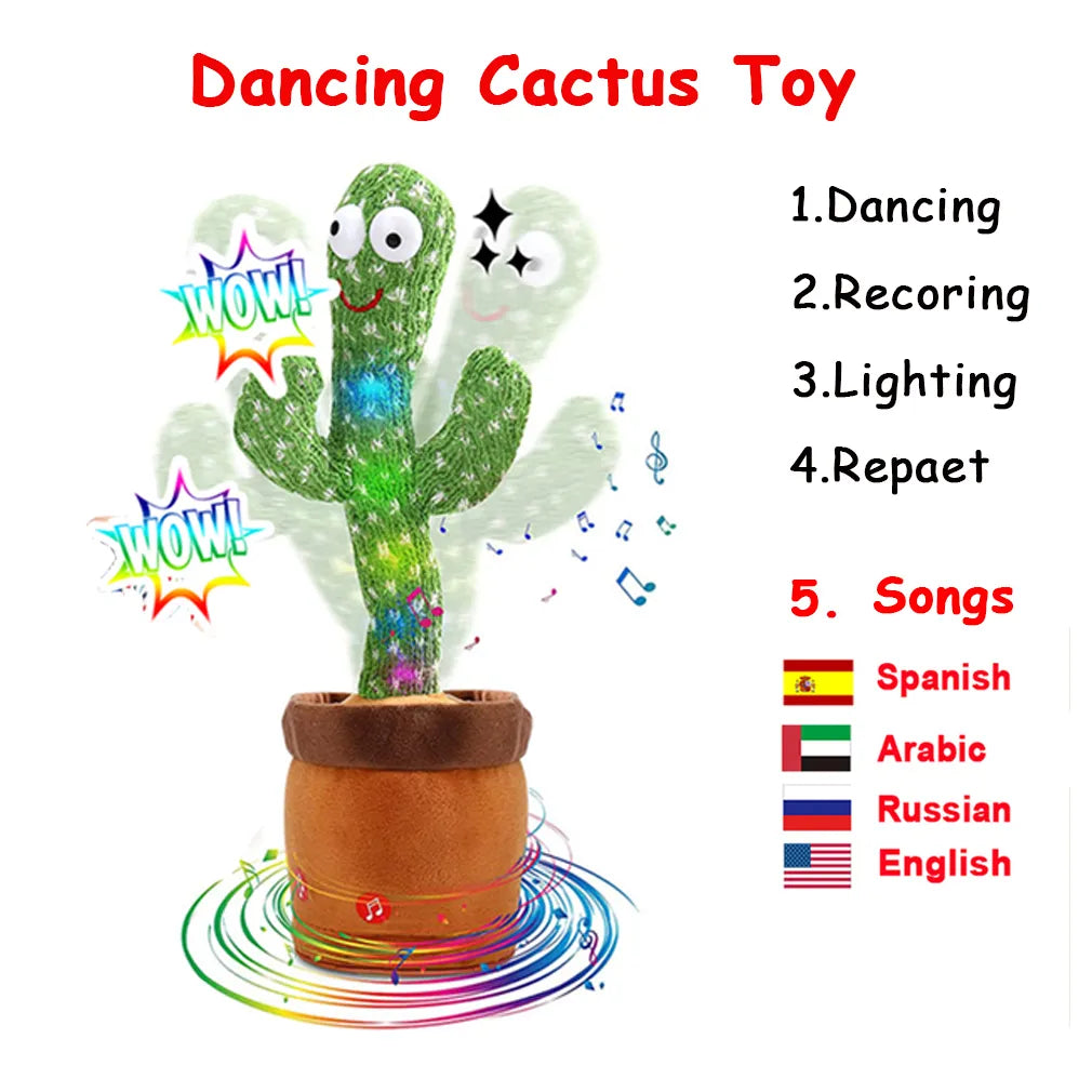 Rechargeable Talking Dance Cactus Toy