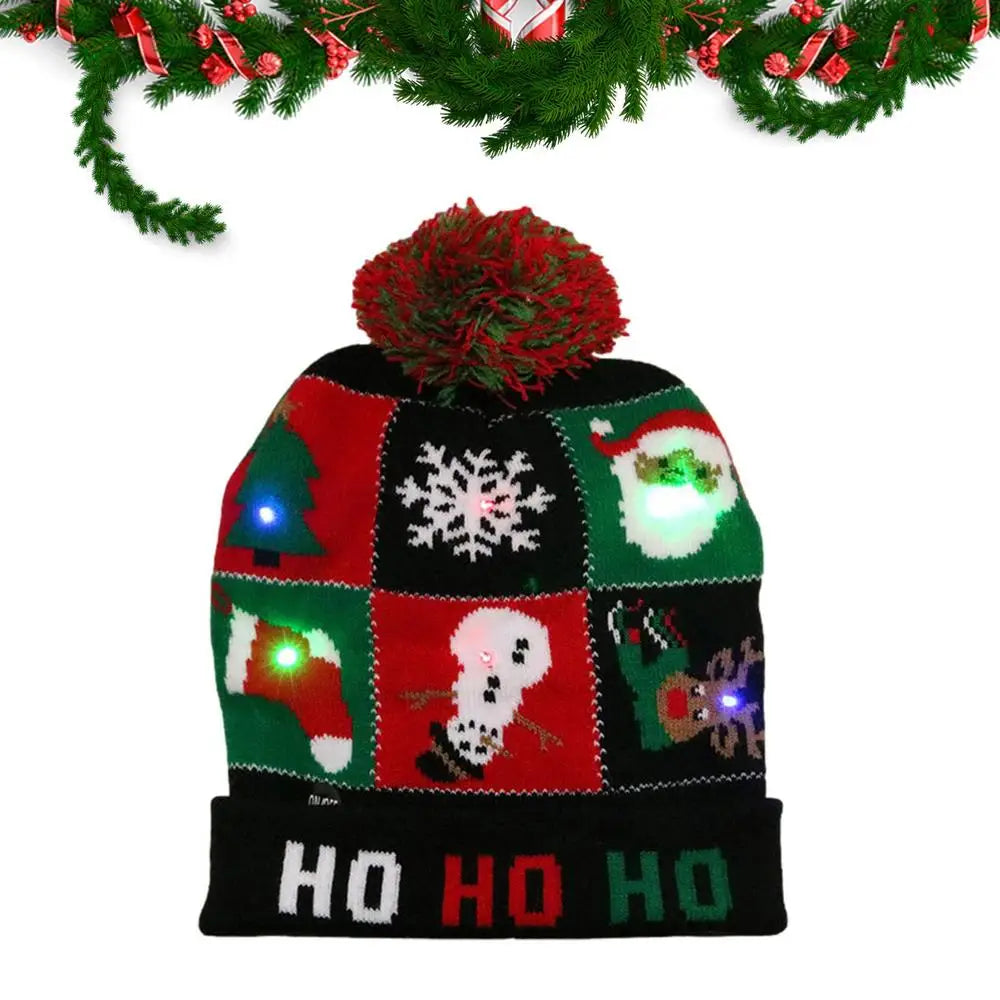 LED Christmas Beanie Hat