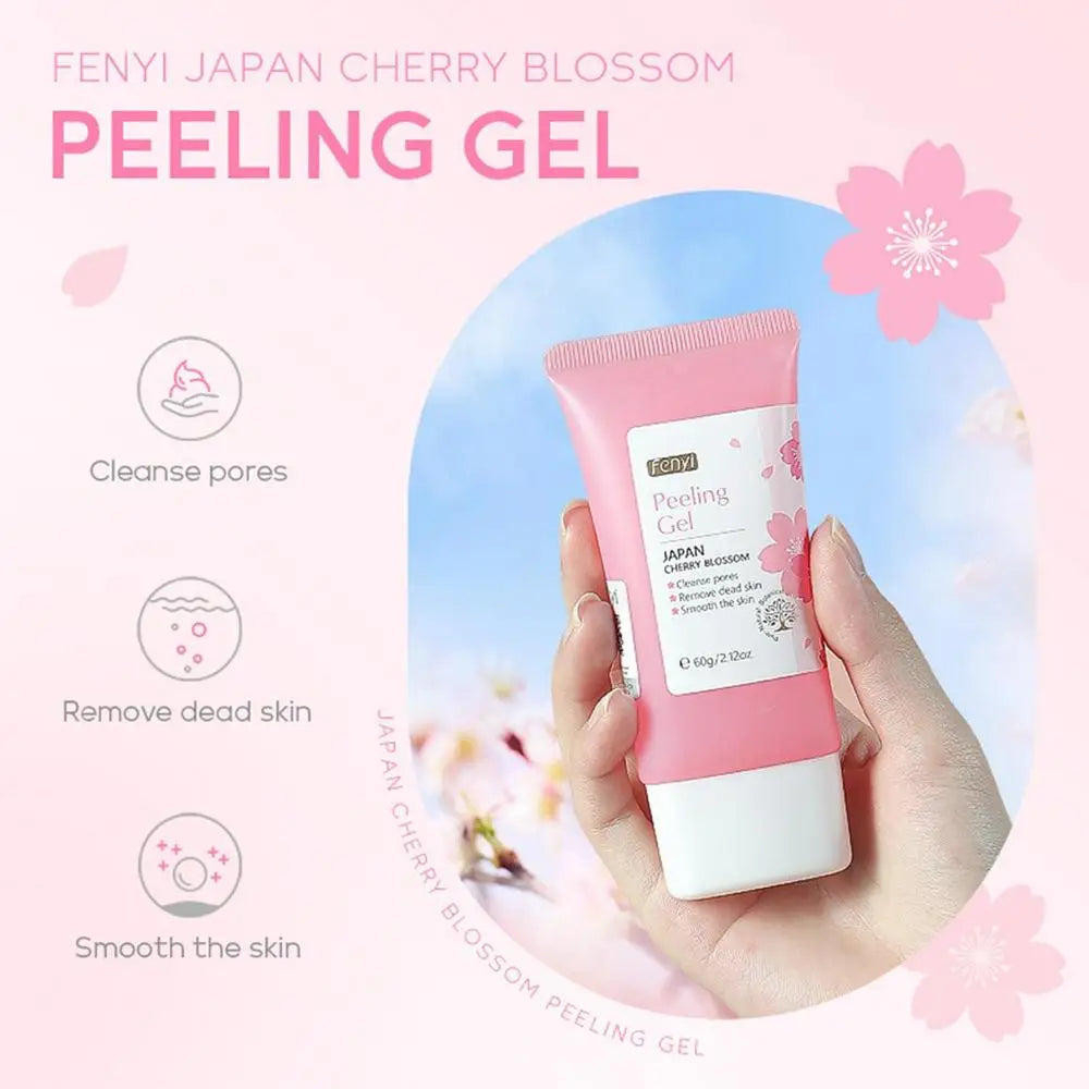 Face Gel Cherry Blossom Deep Cleansing Gel Facial Scrub Dead Skin Remover