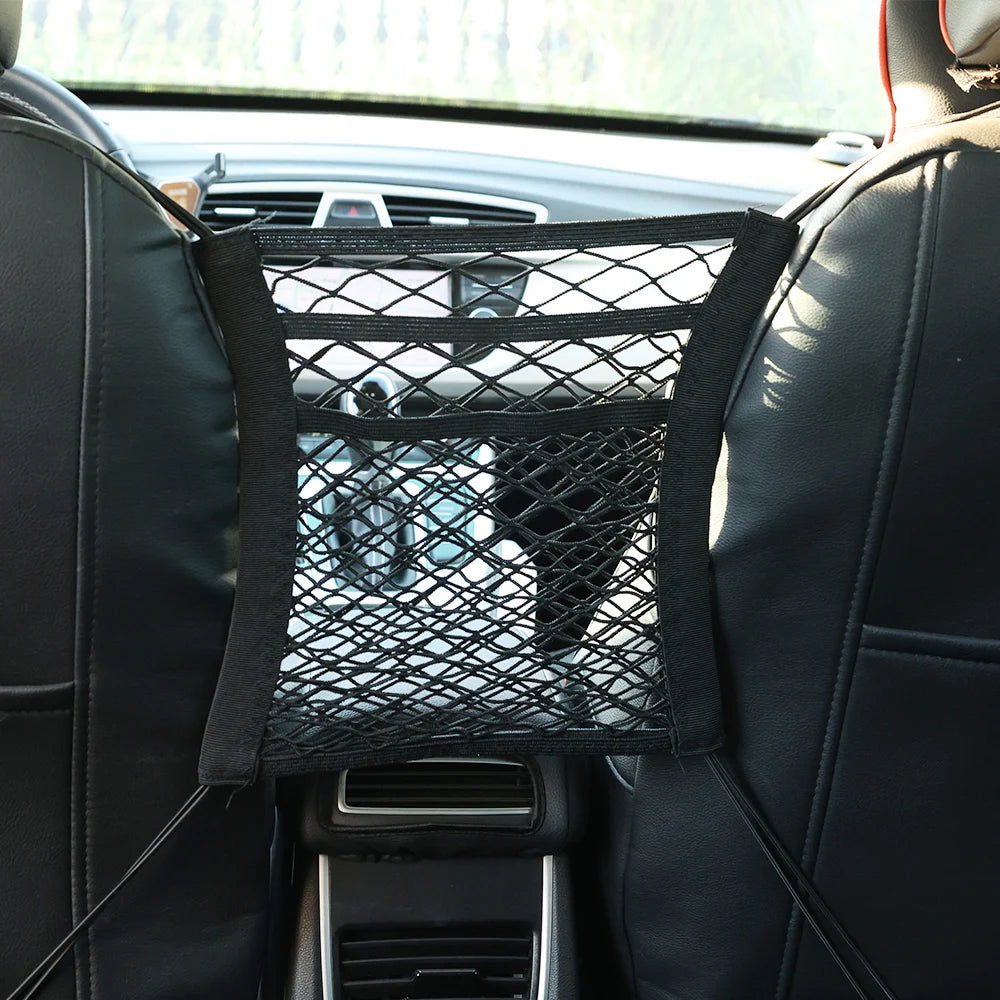 Car Storage Net Bag Between Seats Car