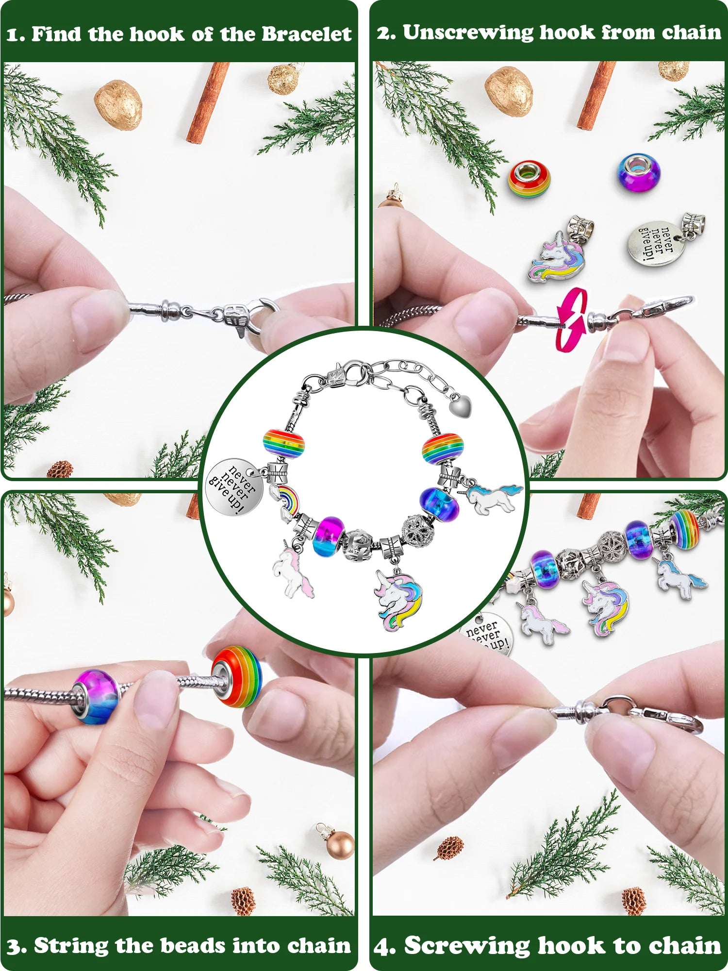 Girls Unicorn Bracelet Making Kit