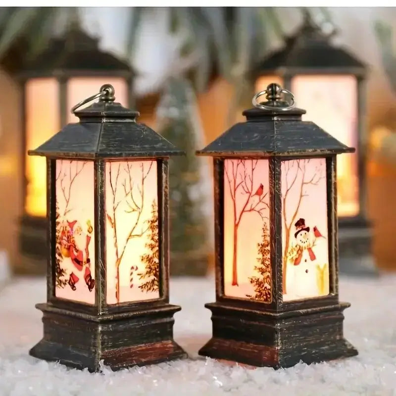 Christmas LED Candle Holder Set 3pcs / United States