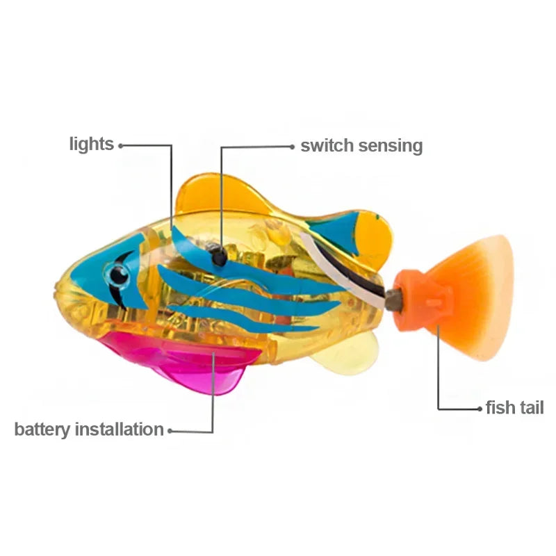 Cat Interactive Electric Fish Toy Water Cat Toy for Indoor Play Swimming Robot Fish Toy