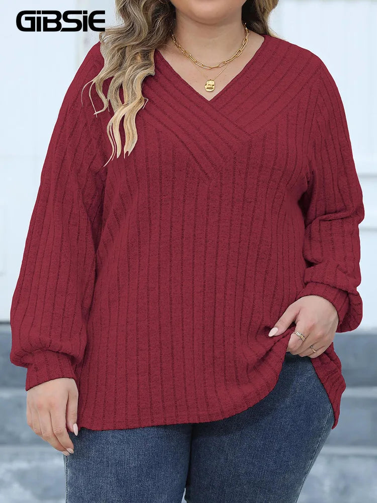 Plus Size Long Sleeve T Shirts for Women