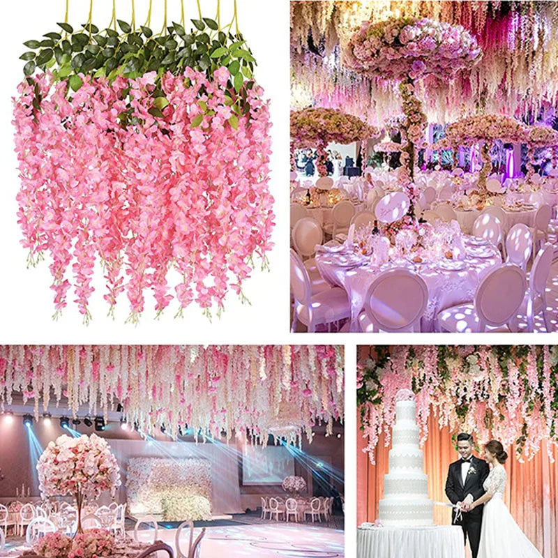 Artificial Flower Vines Wedding Home Decoration