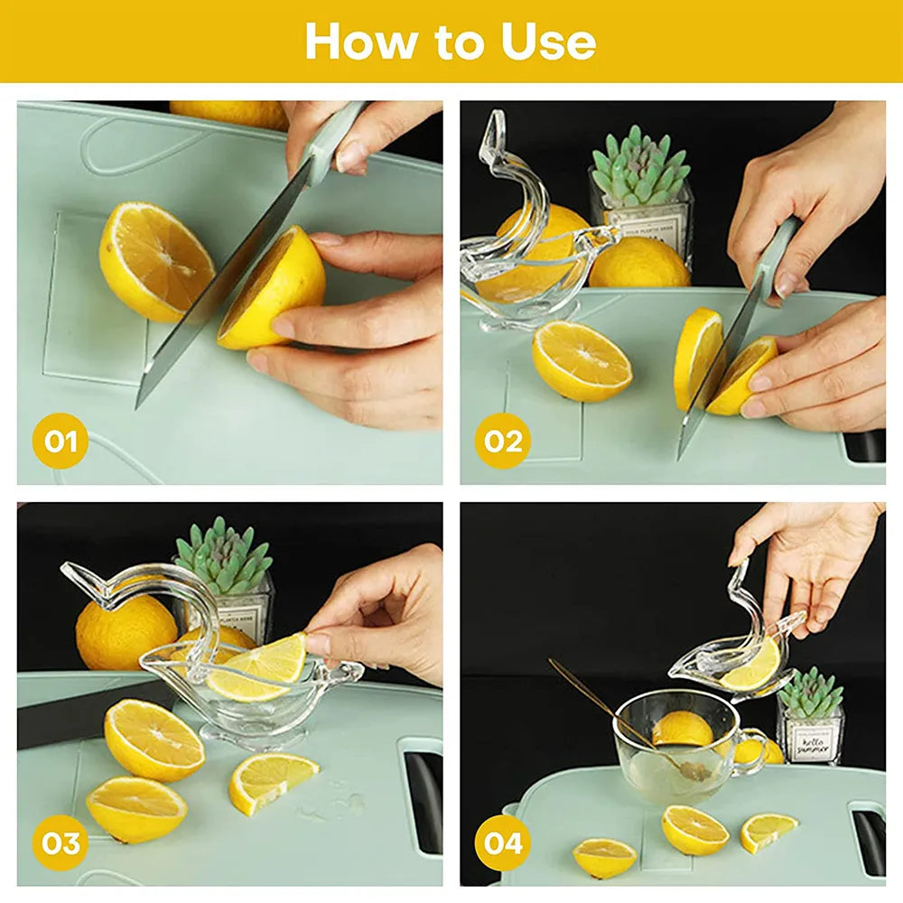 Acrylic Manual Lemon Slice Squeezer