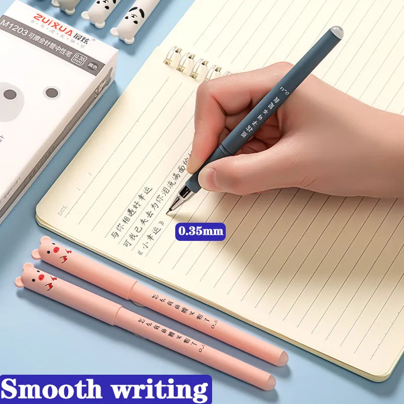 Kawaii Erasable Pens for Writing Notebooks