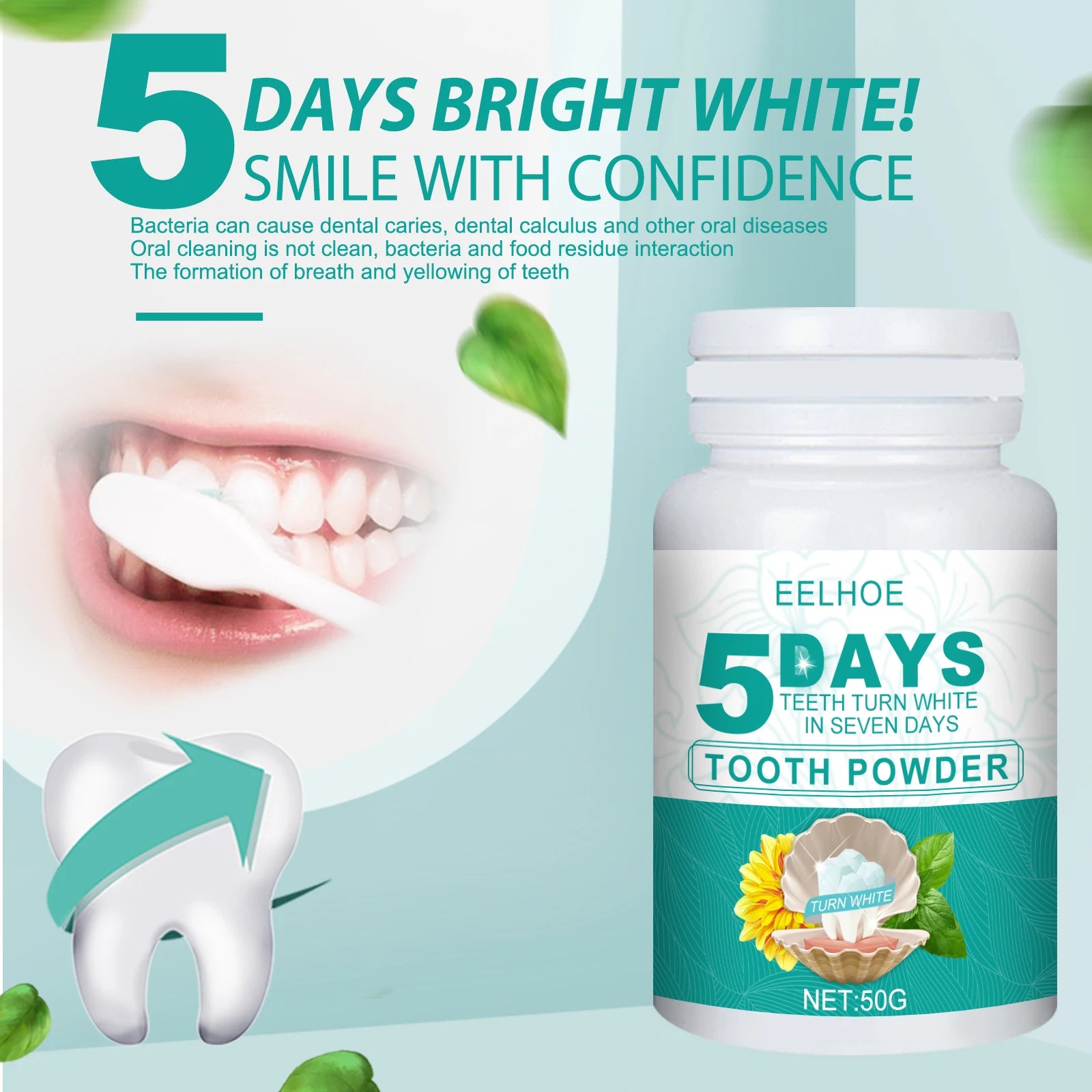 5 days Tooth Whitening Powder