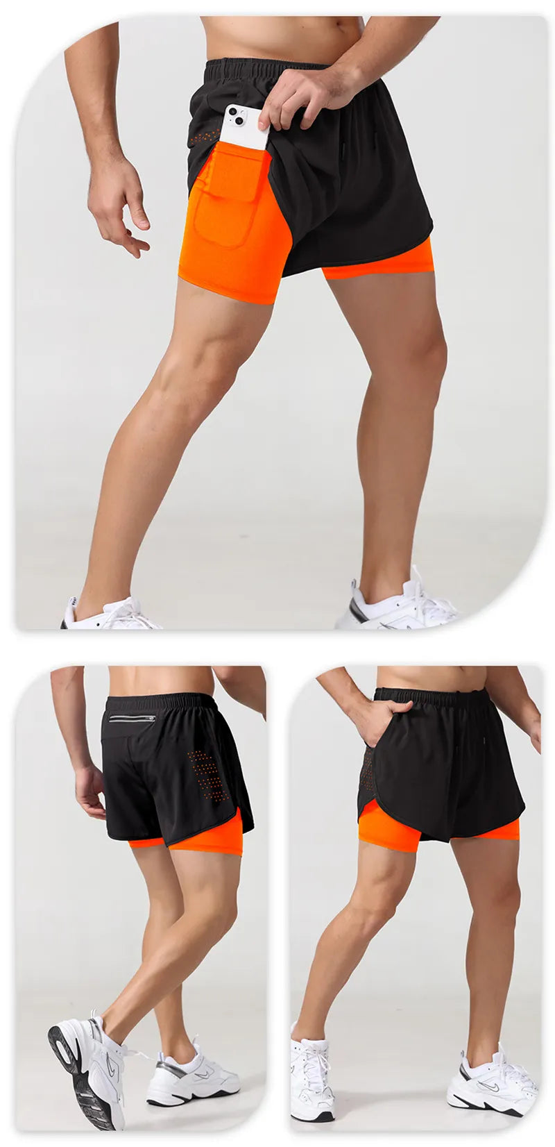 Sportswear Double-deck running Training Short