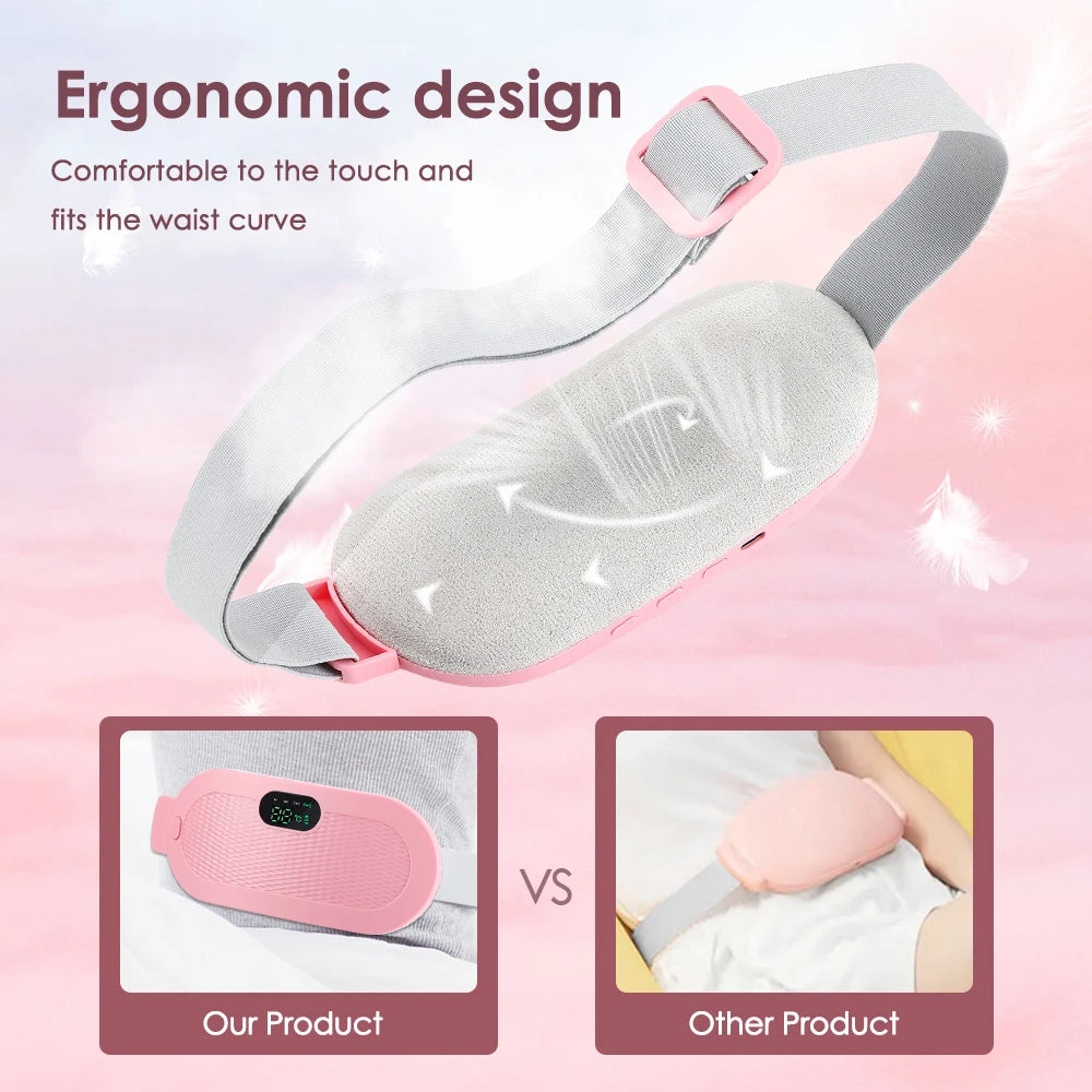 Electric Period Cramp Relief Massager with Heating Pad