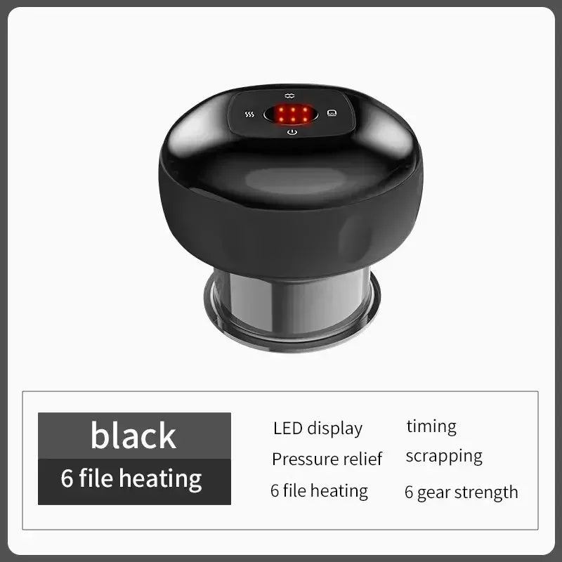Electric Vacuum Cup Massager black