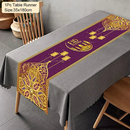 Tablecloth Table Runner Banner Balloons table runner-12