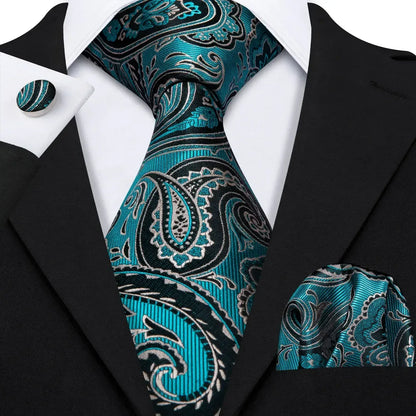 Red Skull Silk Tie Set with Handkerchief – Designer Men’s Necktie for Wedding, Business & Parties 5139 / United States