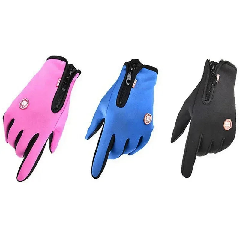 Waterproof Winter Gloves for Men Women style1-pink / M