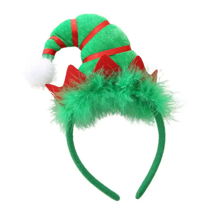 LED Christmas Elf Headband Party Accessory A / United States