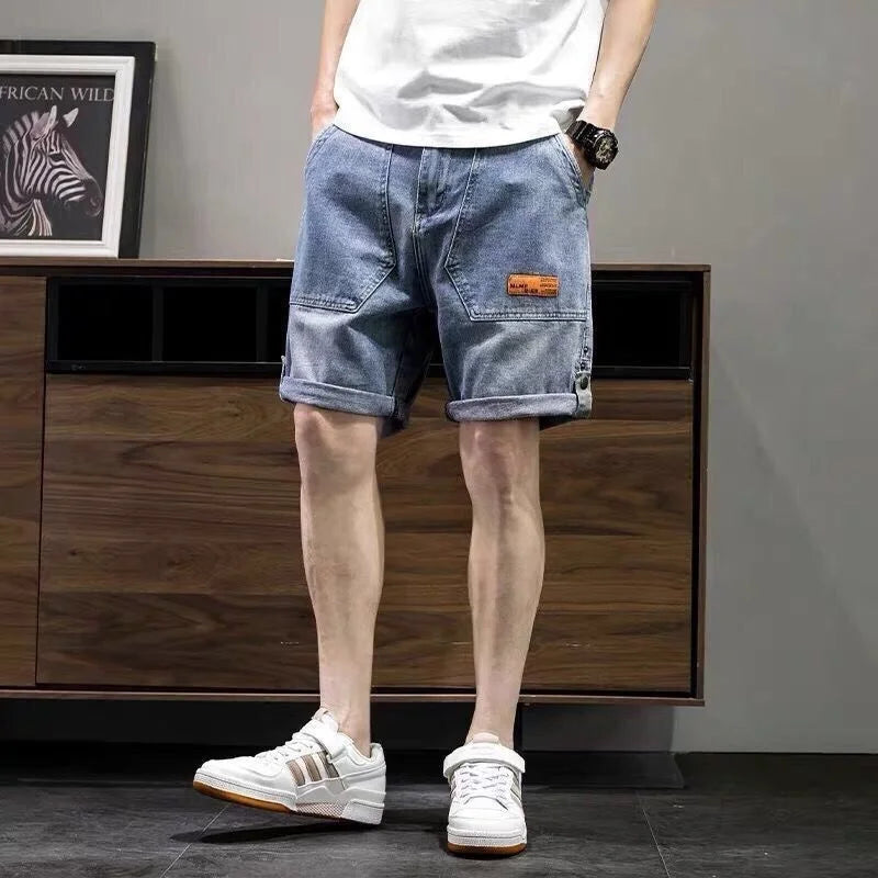 Short Loose Label Denim for men