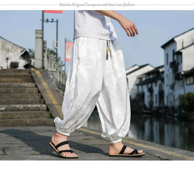 Wide Leg Casual High Quality Male Trousers Brand