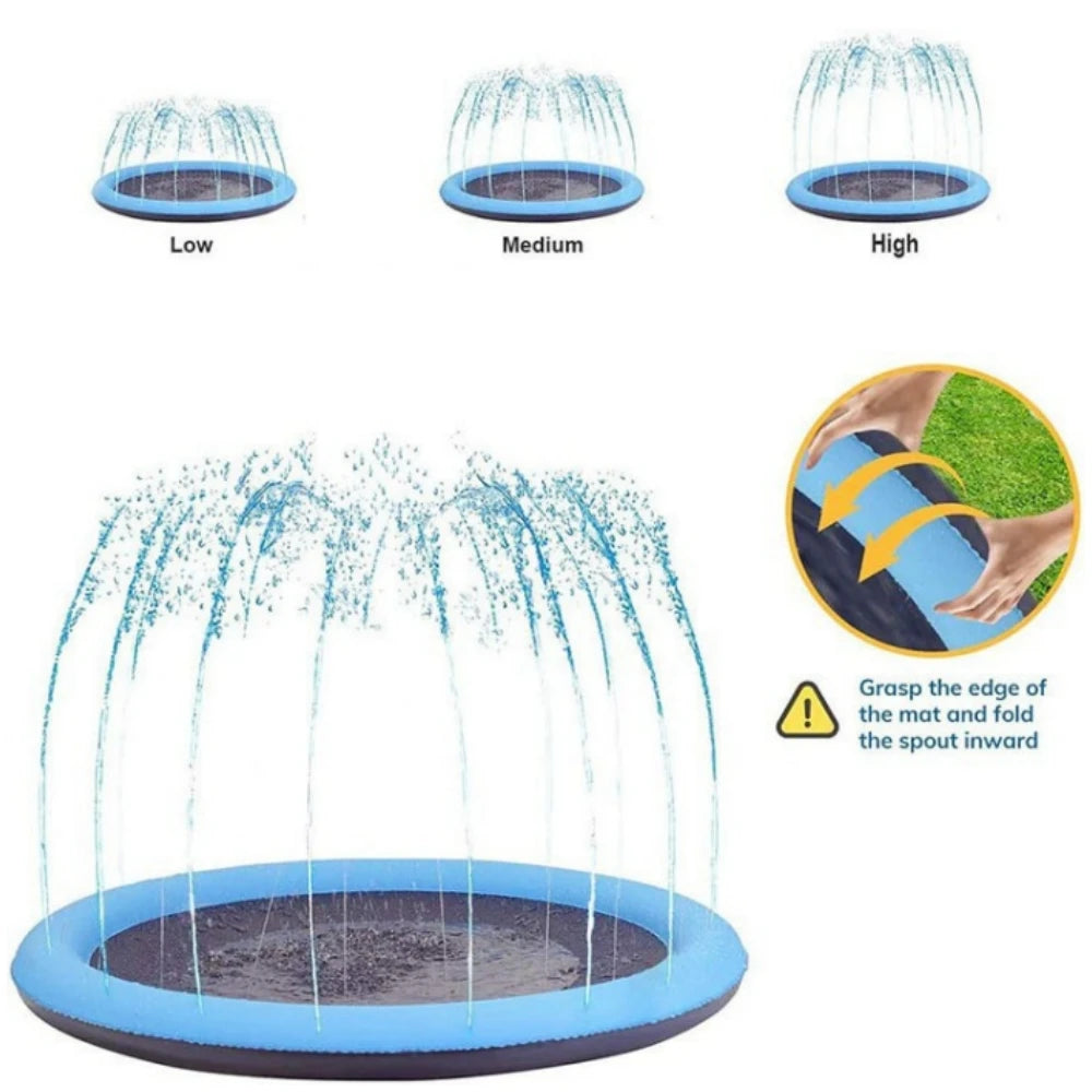 Non-Slip Splash Pad for Kids and Dog