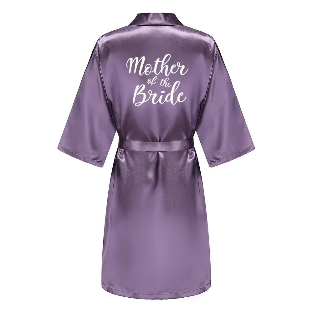 Mother Shower Gift Bridesmaid Wedding Short Robes As the photo show 12 / S