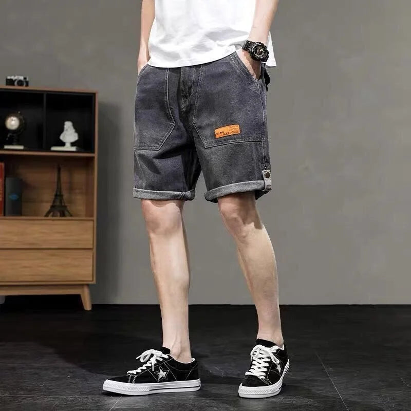 Short Loose Label Denim for men