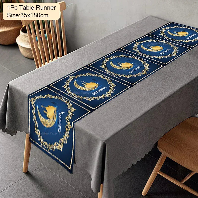 Tablecloth Table Runner Banner Balloons table runner-10