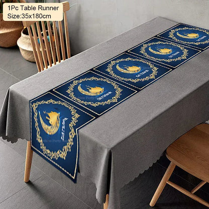 Tablecloth Table Runner Banner Balloons table runner-10