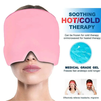 Hot Cold Therapy Headache Migraine Relief Cap Black