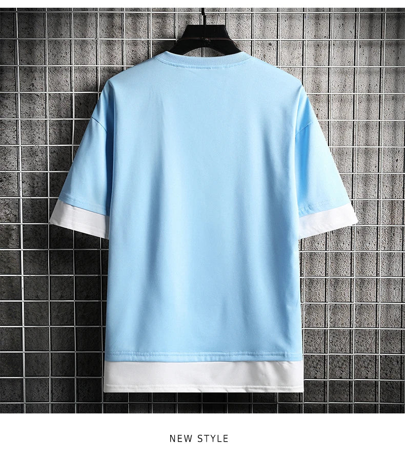 Men's T Shirt Korean Fashion Short Sleeve