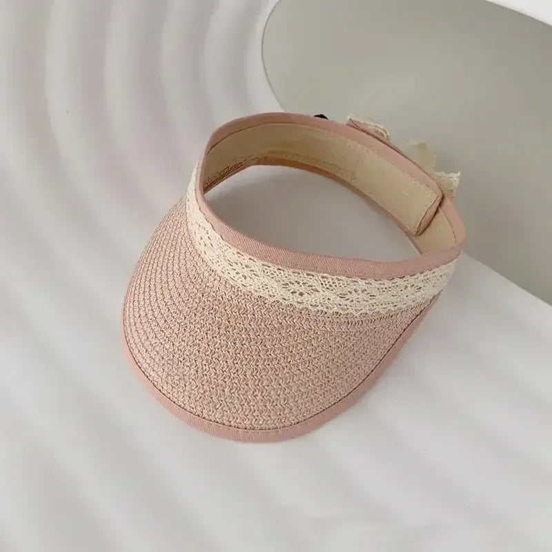 Summer Bowknot Hat Little Pink / 1-4 Year