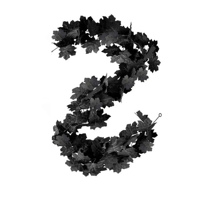 Simulated Black Maple Leaf Vine Garland black / One Size