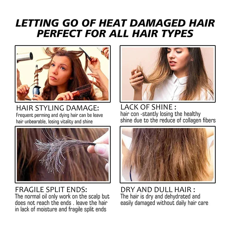 Keratin Hair Mask Fast Repairing Frizz Dry Hair