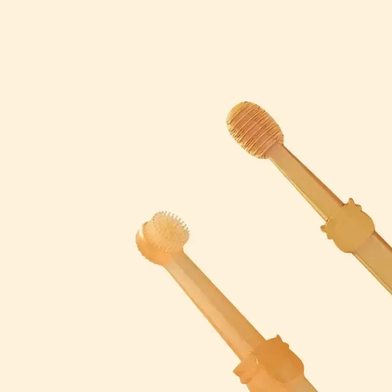 Teeth Whitening Dog Cat Silicone Soft Toothbrush Oral Care Puppy Toothbrush Toothpaste Pet Kit Teeth Cleaning Pet Supplies As picture