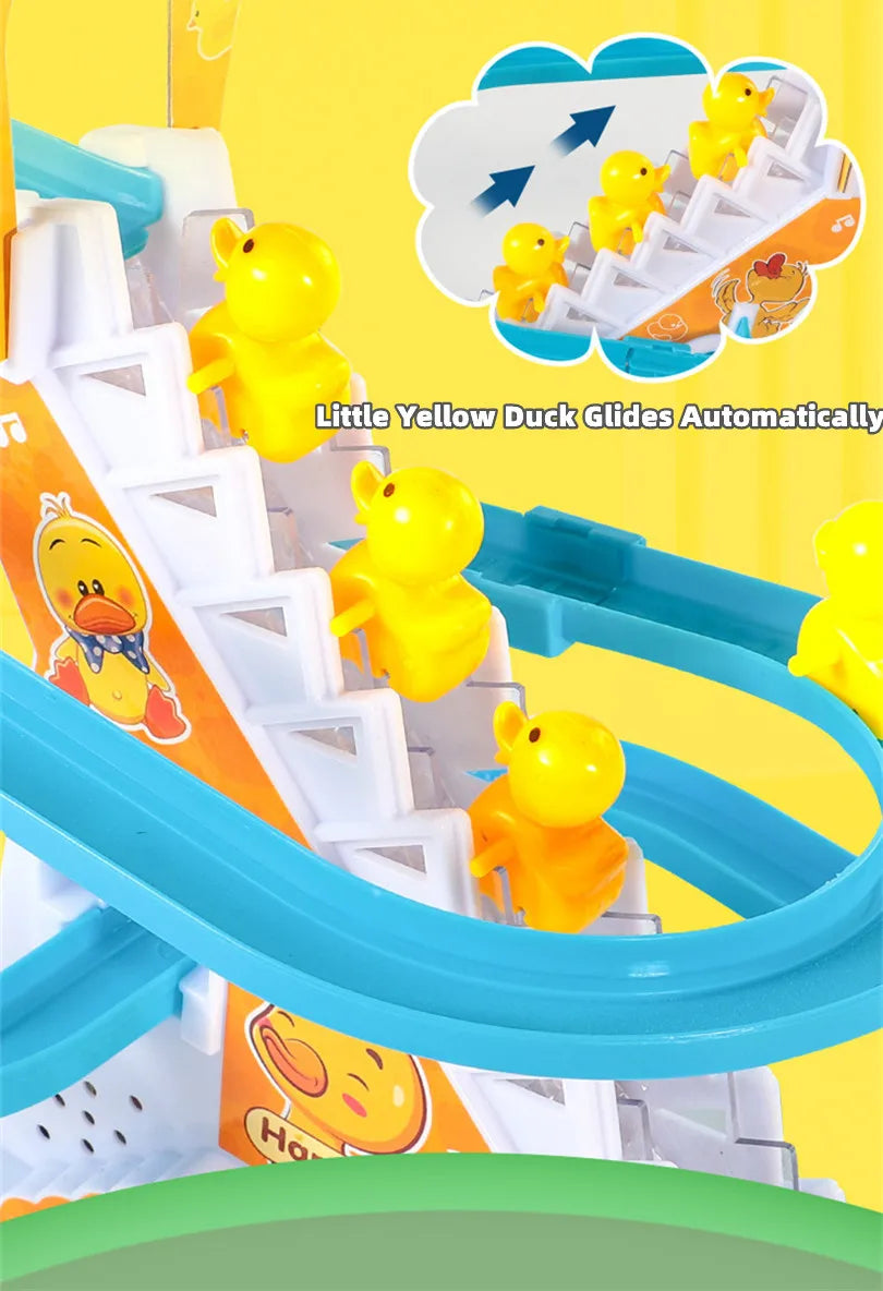 Electric Duck Climbing Stairs Toy 