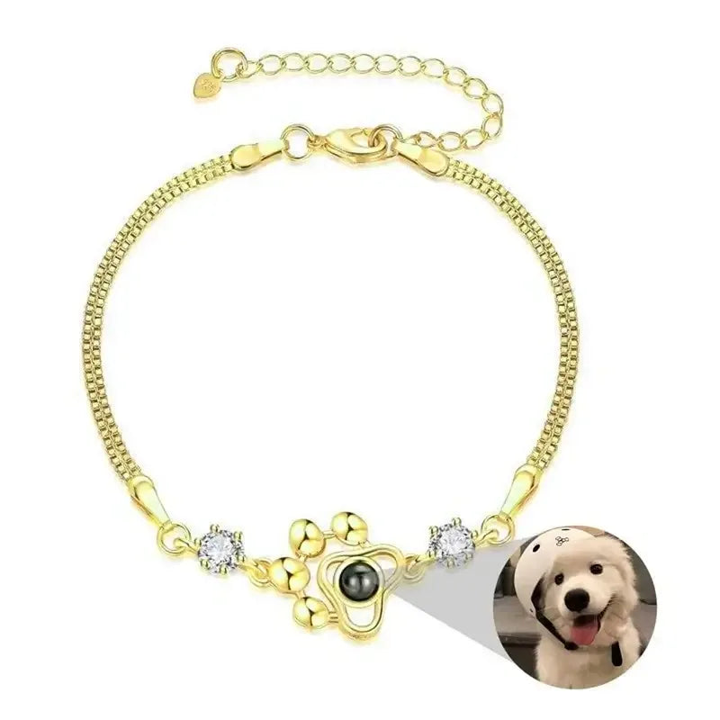 Custom Print Photo Dog Paw Bracelet Style 8