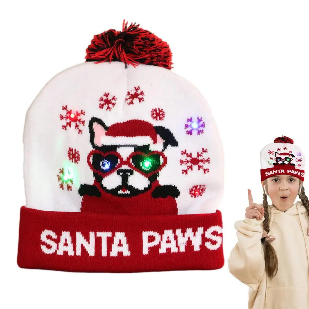 LED Christmas Beanie Hat