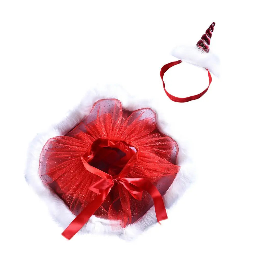 Baby Christmas Tutu & Headband Set