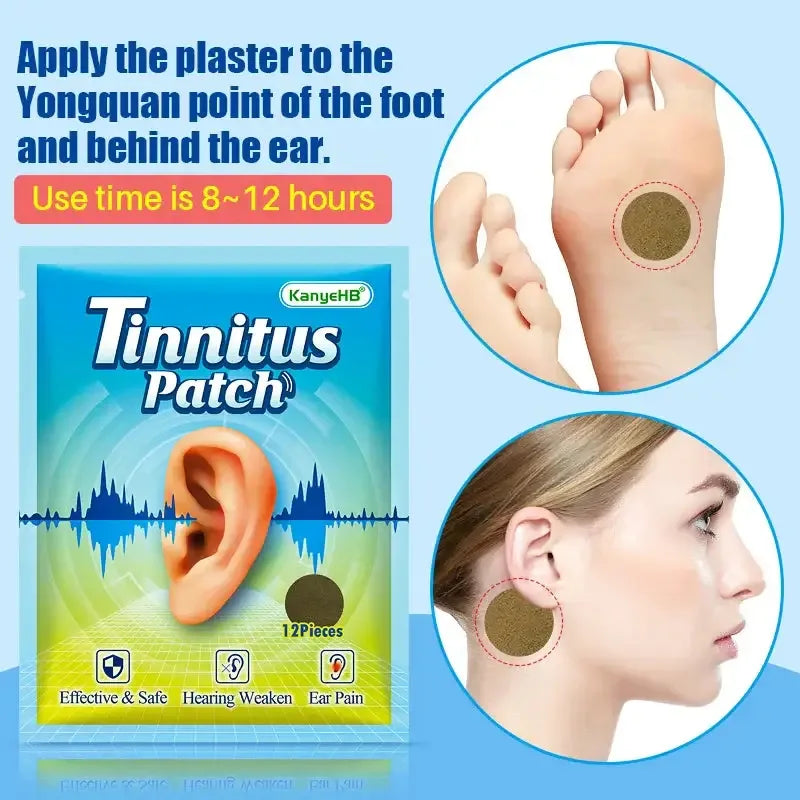 Ear Bead Patch Auriculotherapy Acupressure Tinnitus Relief Patch 12PCS