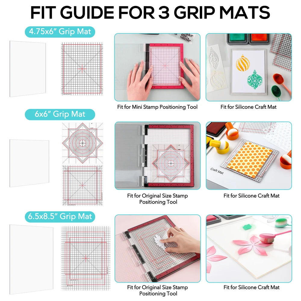 Grip Mat with Printed Guides