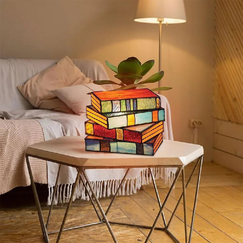 Stacked Books Lamp