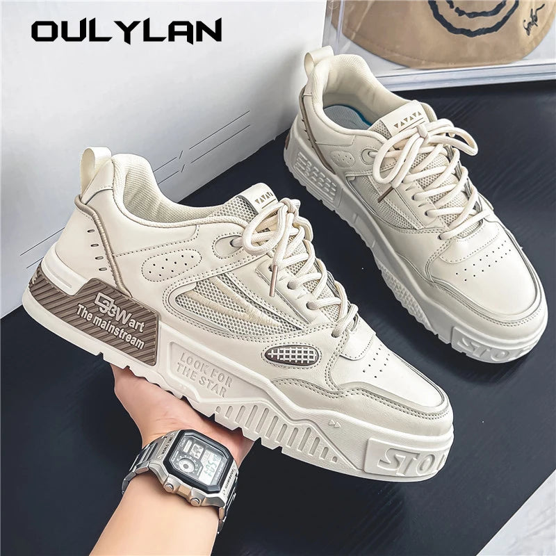 Sneakers Mens Thick Sole Breathable Korean Board Shoe