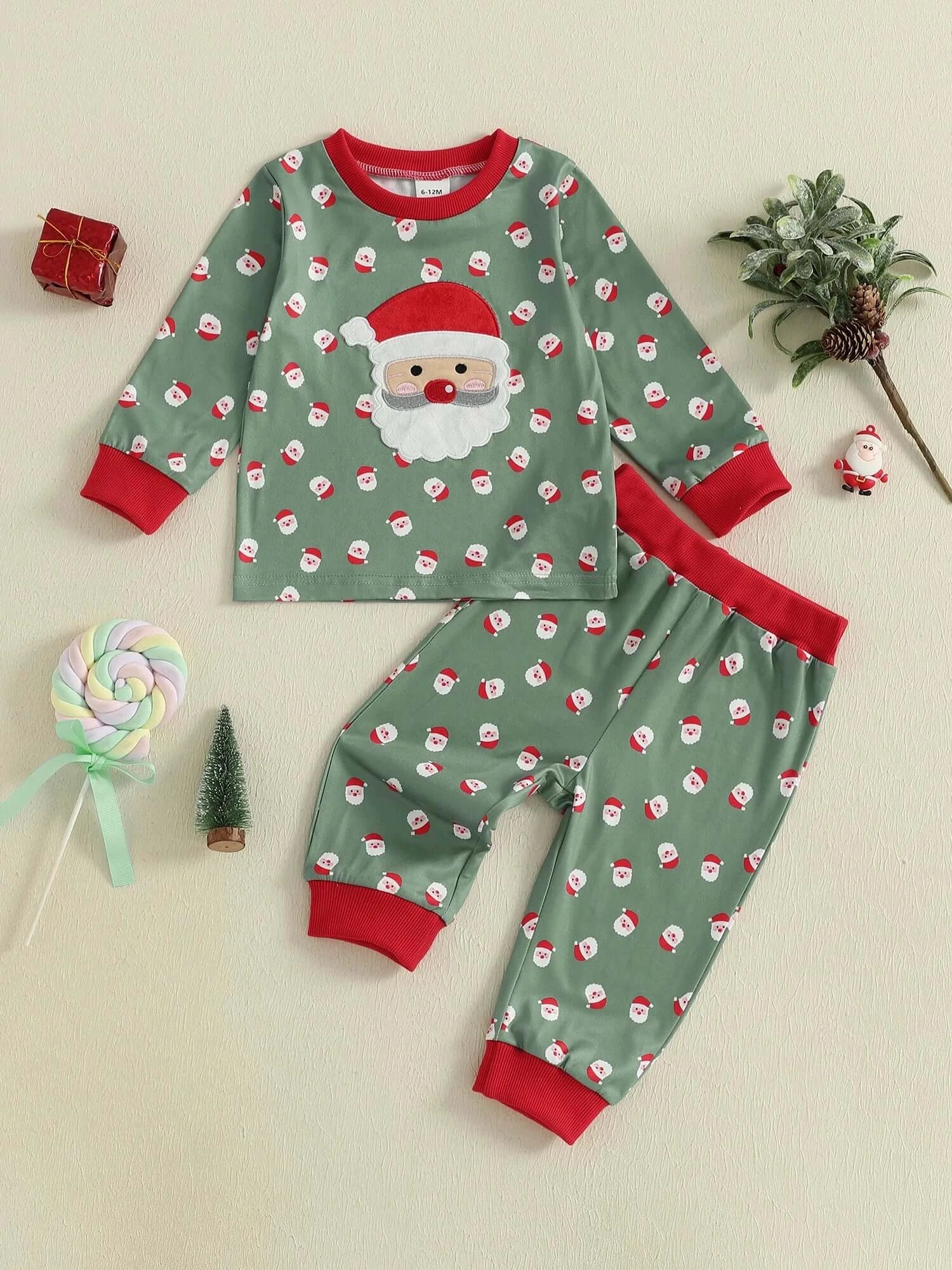 Toddler Christmas Pajama Set Red / 3-4 Years / United States