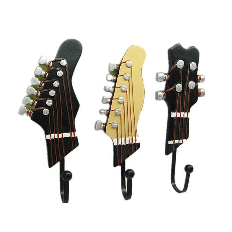 Retro 3 Pcs/Set Guitar Heads  Hooks