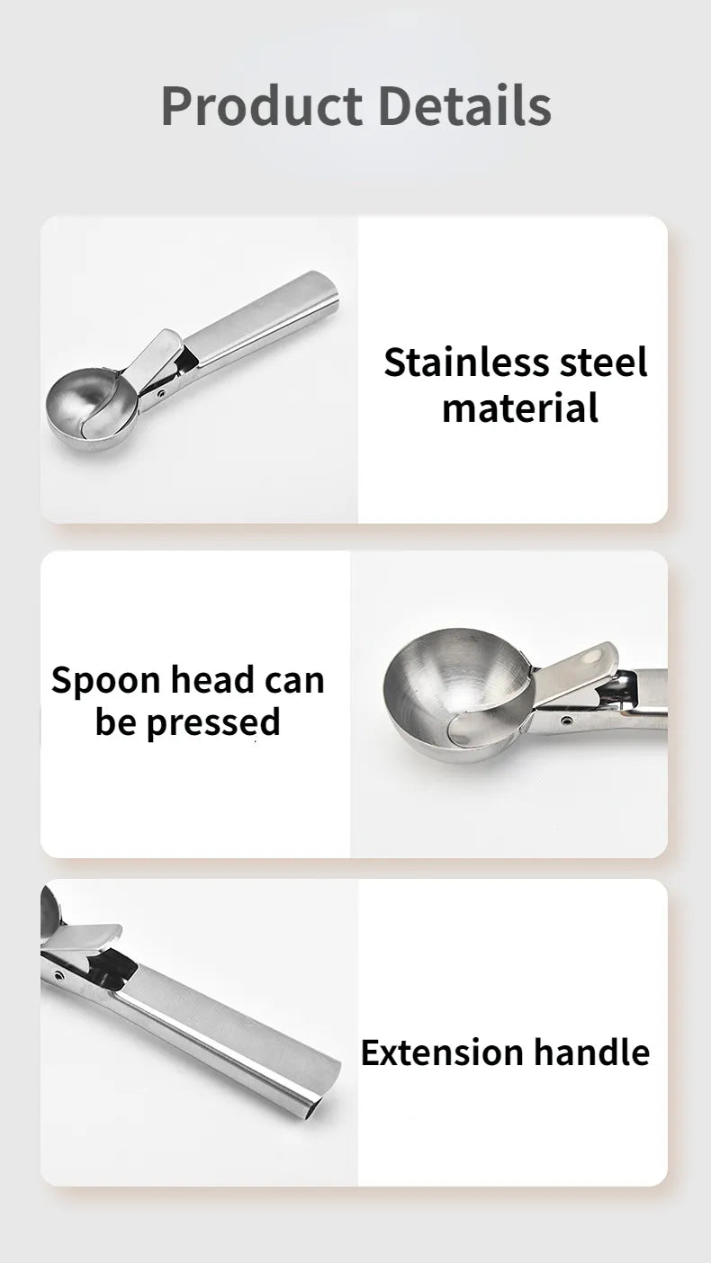 Ice Cream Scoops Stainless