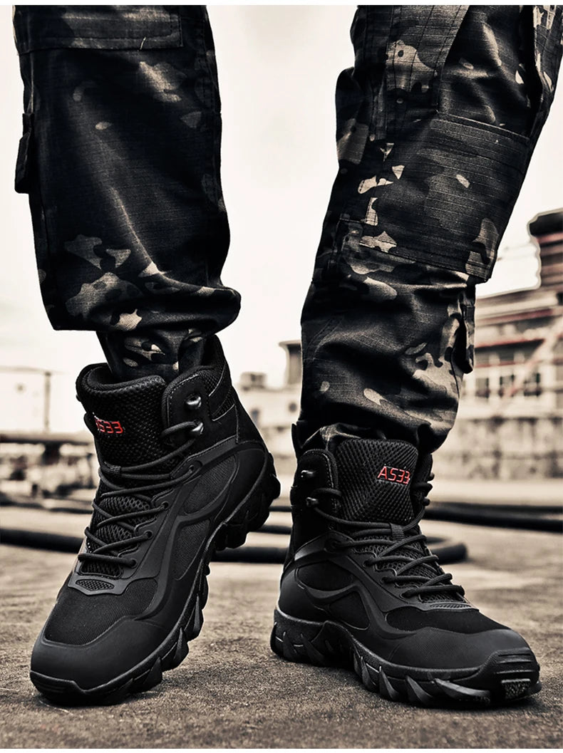 Men's tactical boots anti collision