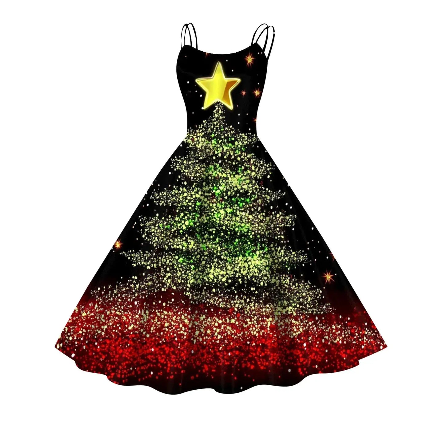 Women’s Christmas Cosplay Slip Dress Green / L / United States