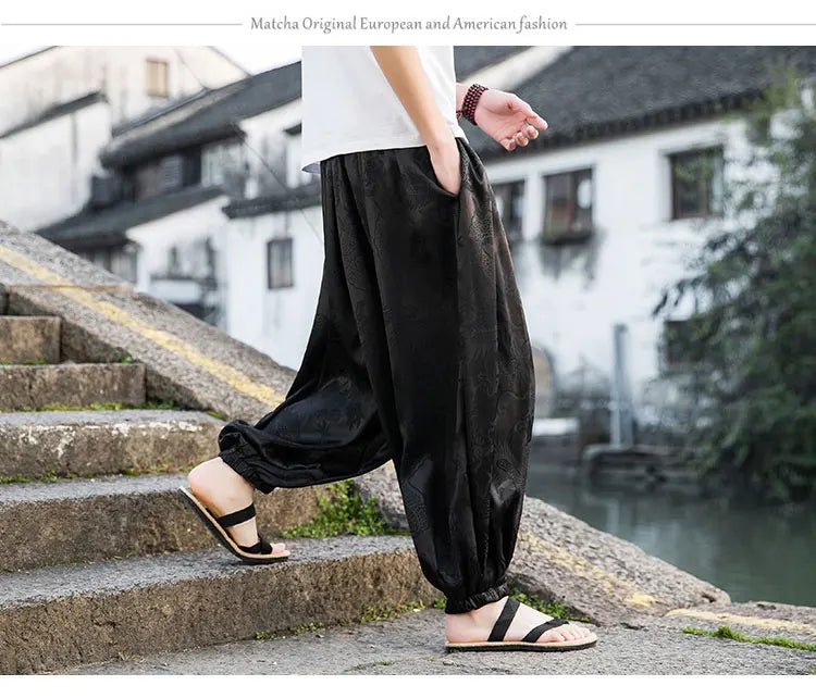 Wide Leg Casual High Quality Male Trousers Brand