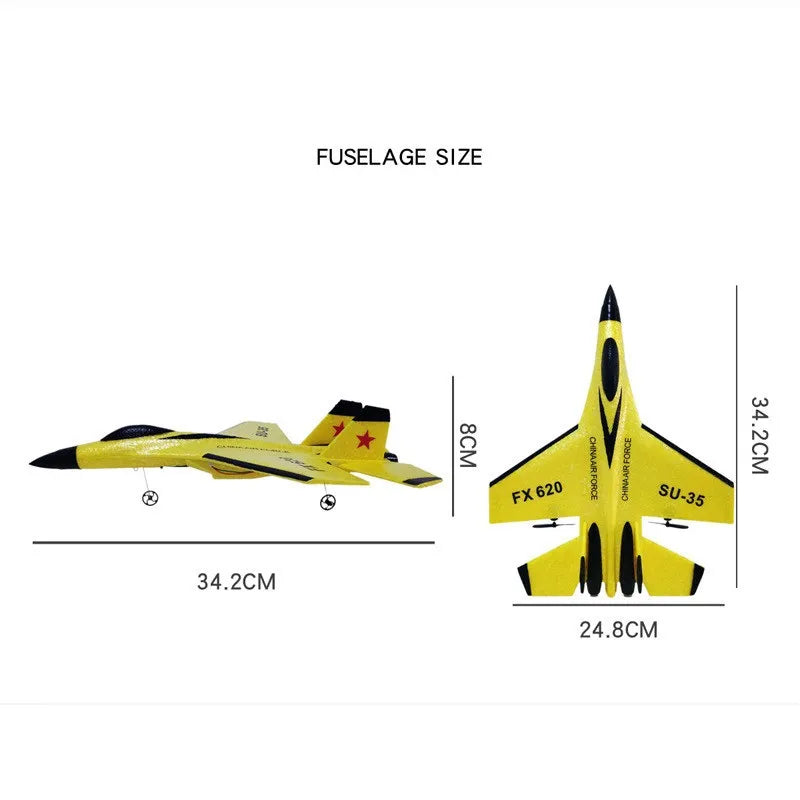 2.4G Glider RC Drone Flanker Airplane E SU35