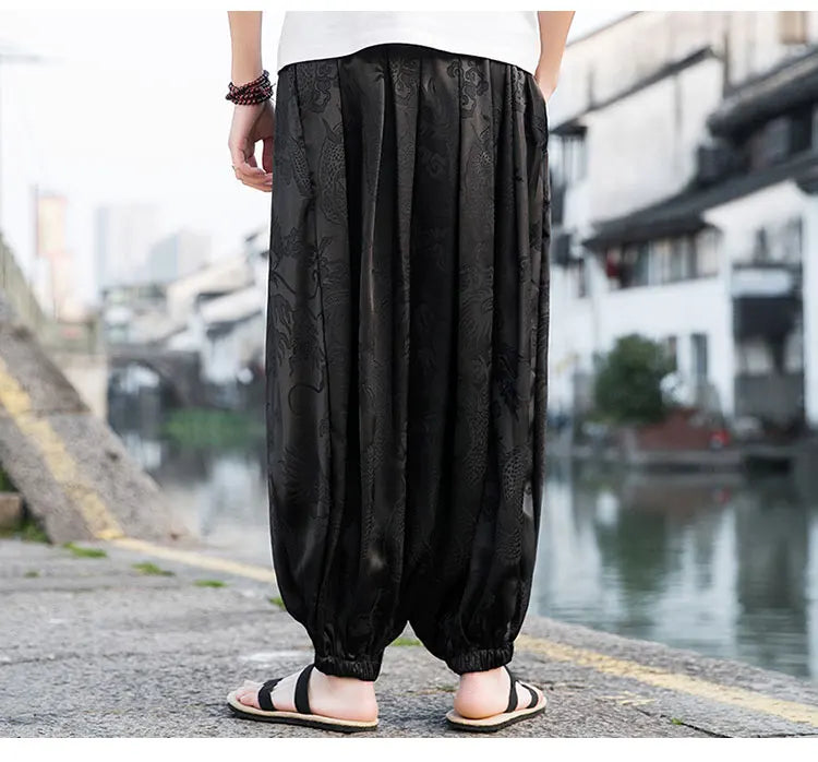 Wide Leg Casual High Quality Male Trousers Brand